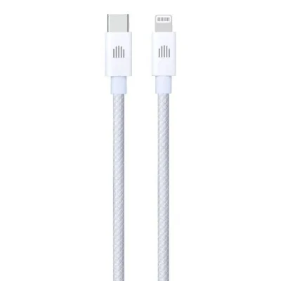 Dviced Cable USB-C to Lightning Nylon Textile 1,25m - White